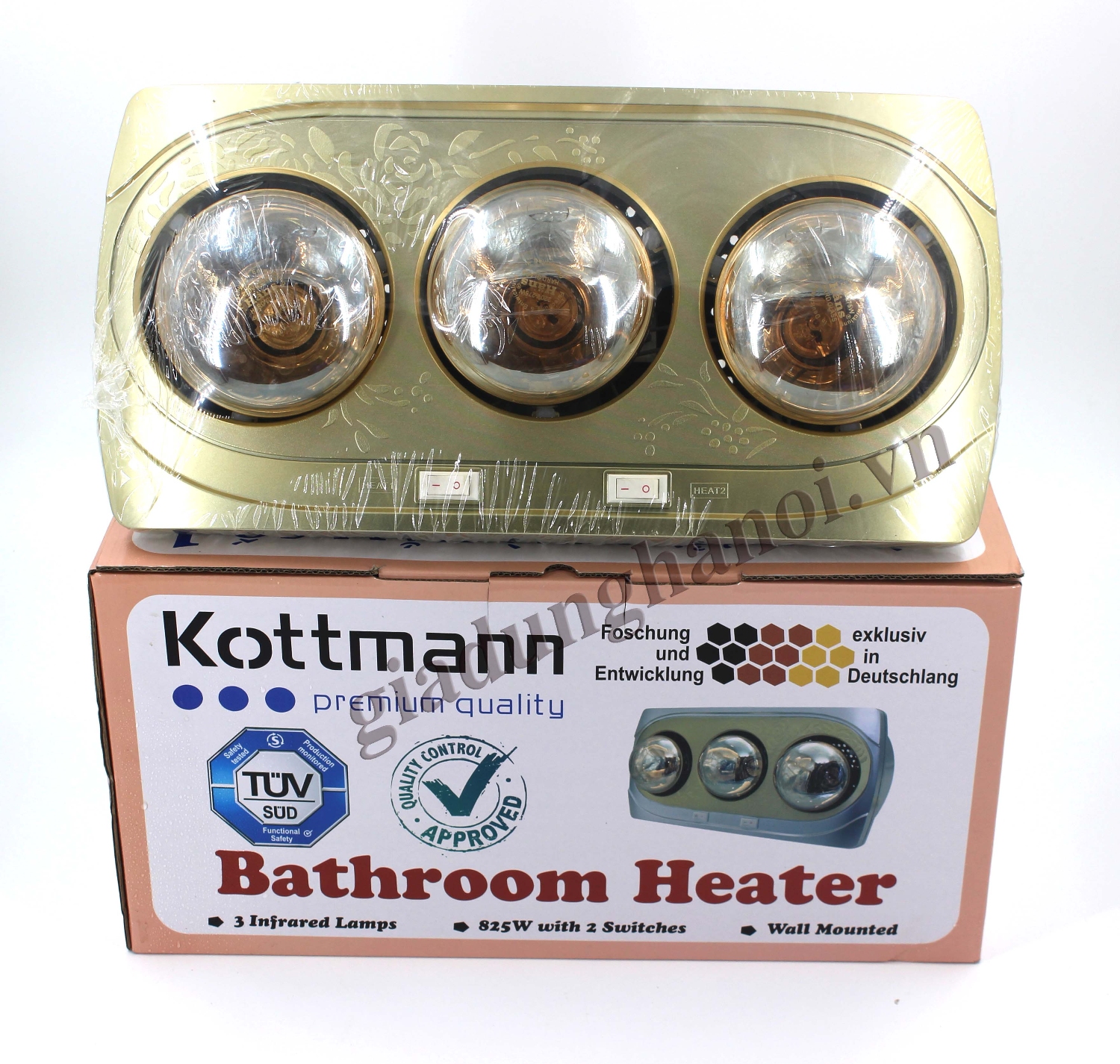 đèn sưởi nhà tắm kottmann 3 bóng K3B G gia dụng hà nội 1