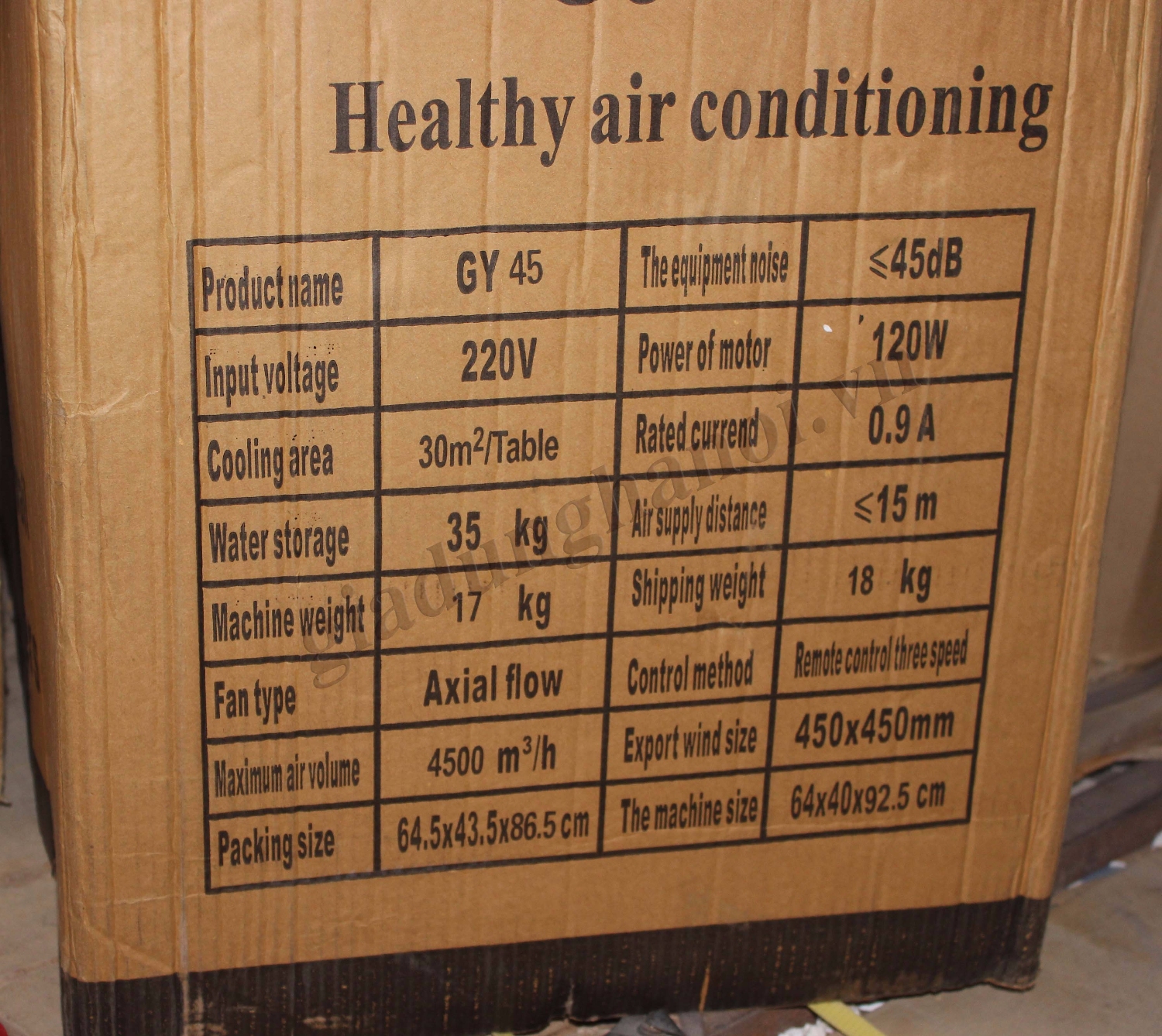 quạt điều hòa không khí GY45 shop gia dụng hà nội 5